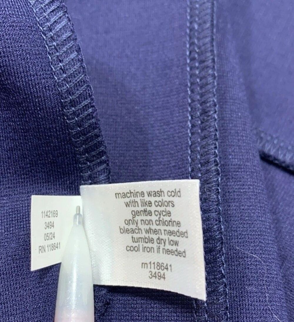 Lane Bryant Plus 20 Navy Blue Dress Pants Pointe Flare High Rise - Picture 4 of 8